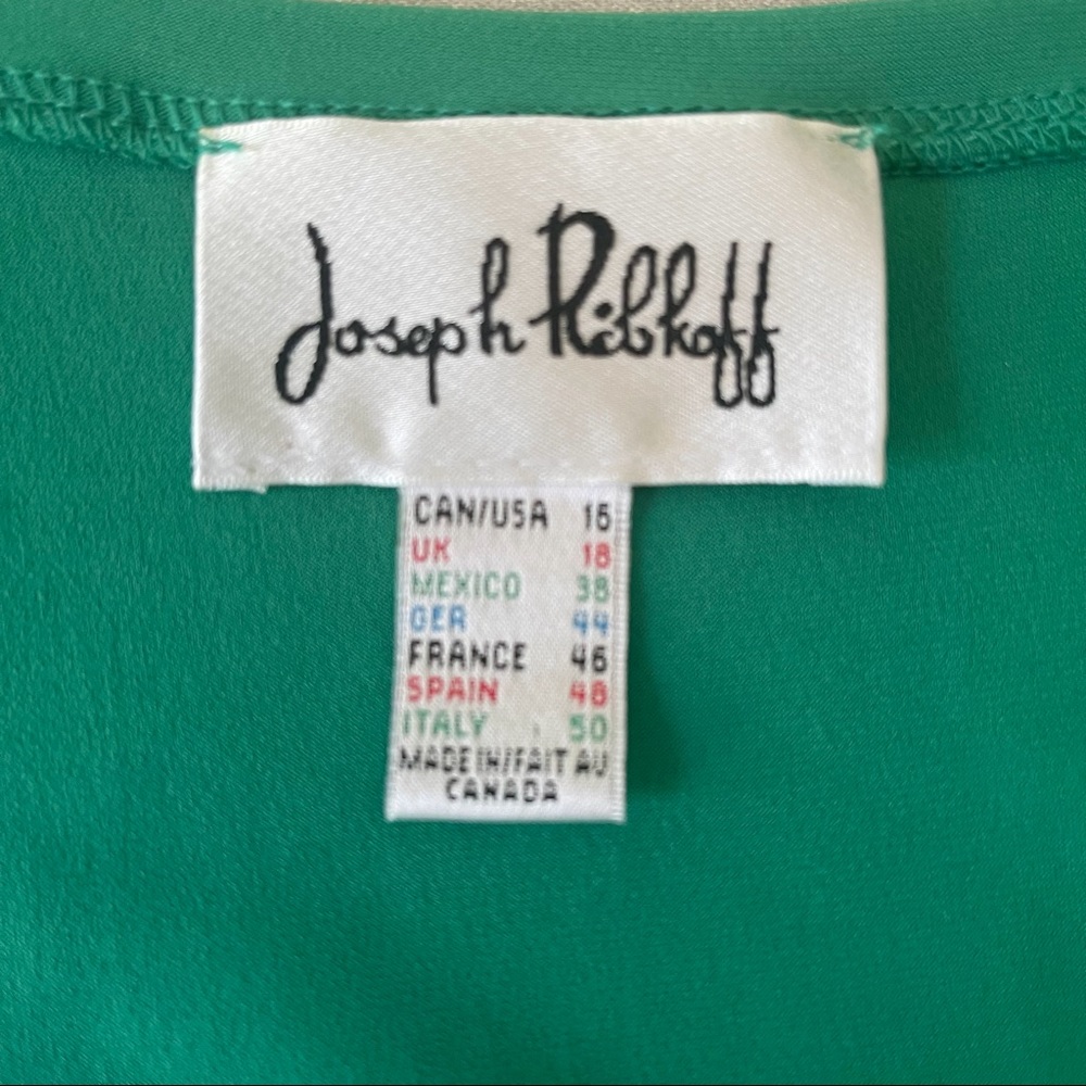 Joseph Ribkoff Hi-Low Color Block Dress - Picture 4 of 6